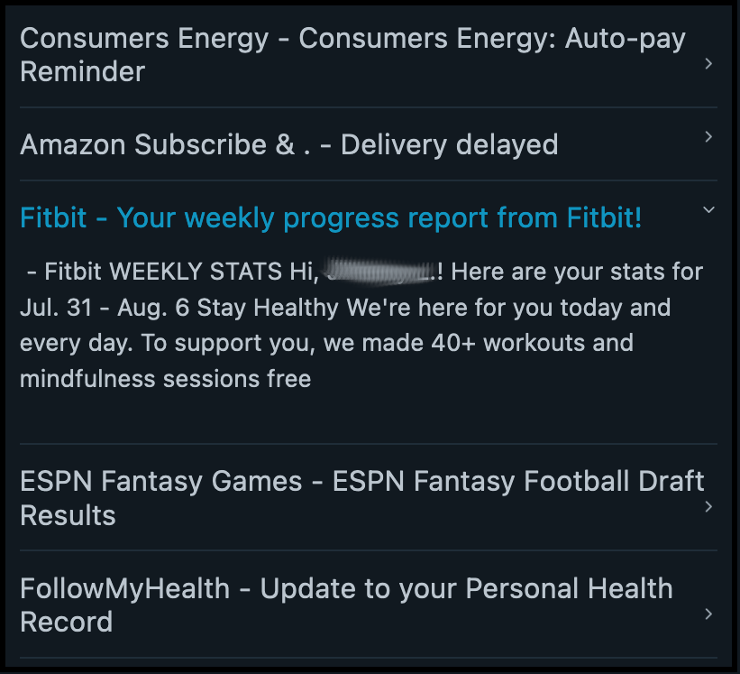 Tile example screenshot